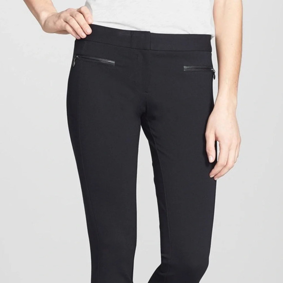 Paige Black Straight Leg Los Feliz Ankle Pant,  size 32 - Picture 4 of 14